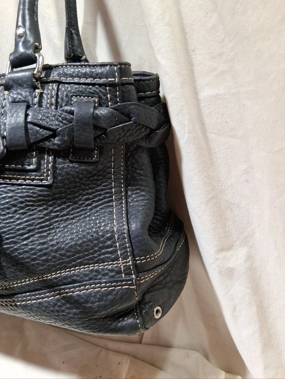 Vintage Hamptons Braided Belt Satchel